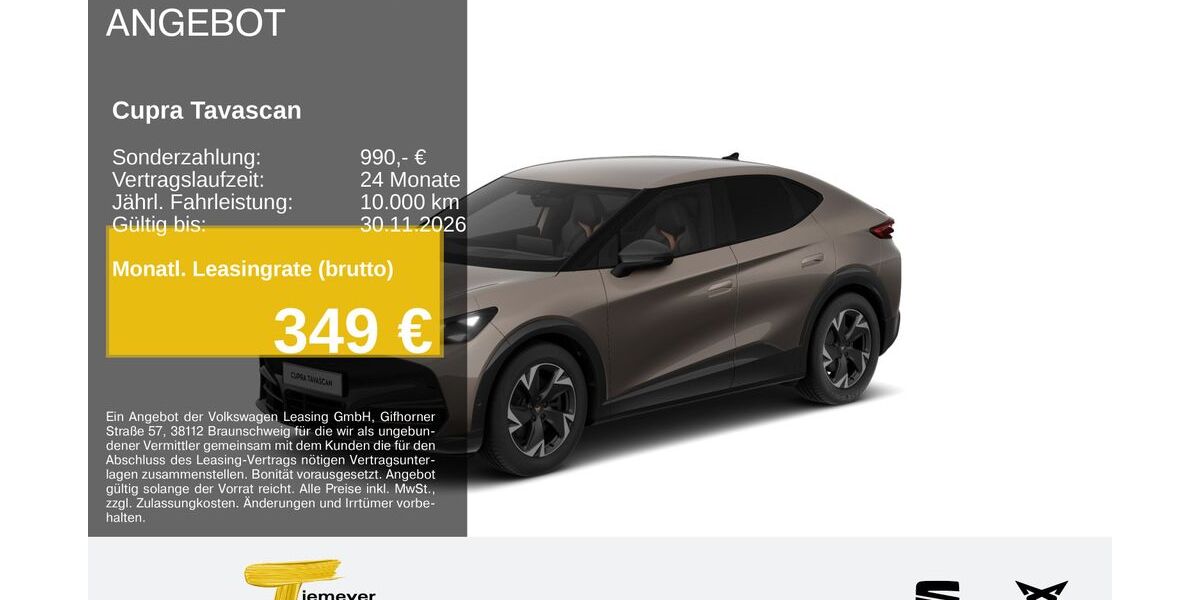 Cupra Tavascan 5.470 km 39.620 &euro; Duisburg 47059
