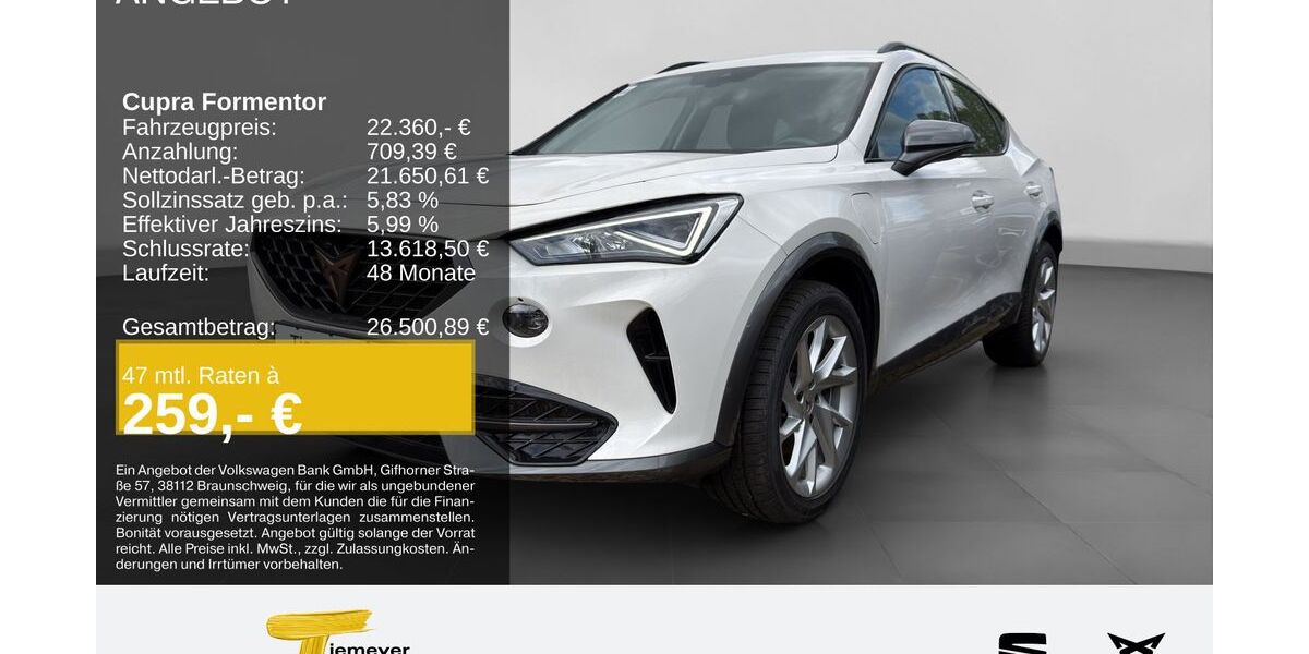 Cupra Formentor 40.843 km 20.630 &euro; Duisburg 47059