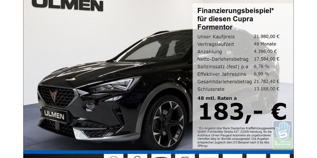 Cupra Formentor 71.809 km 21.980 &euro; Düsseldorf 40233
