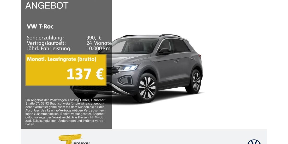 VW T-Roc 22.298 km 21.240 &euro; Duisburg 47059