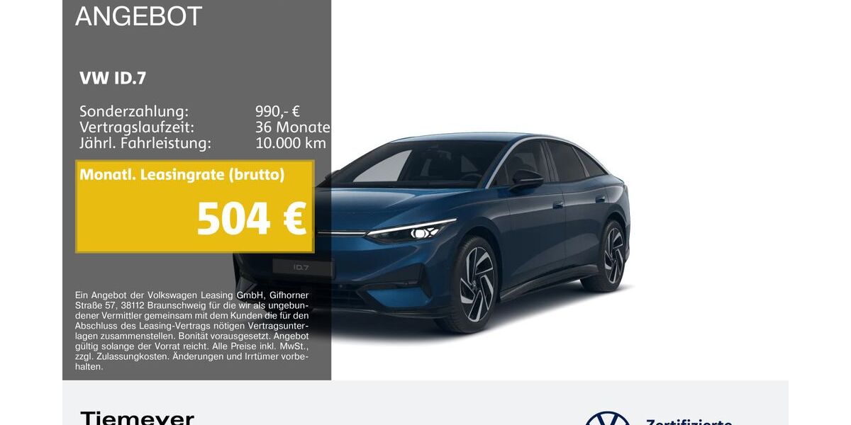 VW ID.7 10.047 km 46.870 &euro; Duisburg 47059