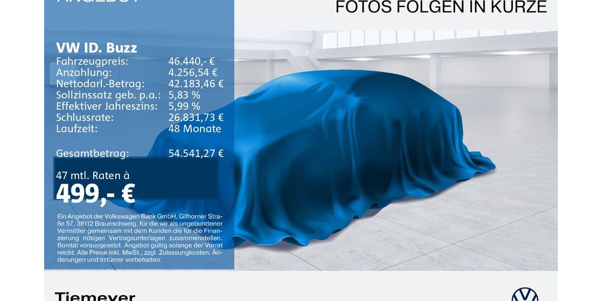 VW ID. Buzz 12.106 km 44.780 &euro; Duisburg 47059